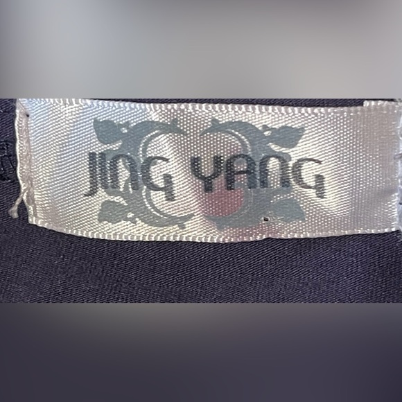 Jing Yang‎ Butterfly Floral Layered V‑Neck Top Boho Chic Resort Wear Size Medium - Picture 10 of 10